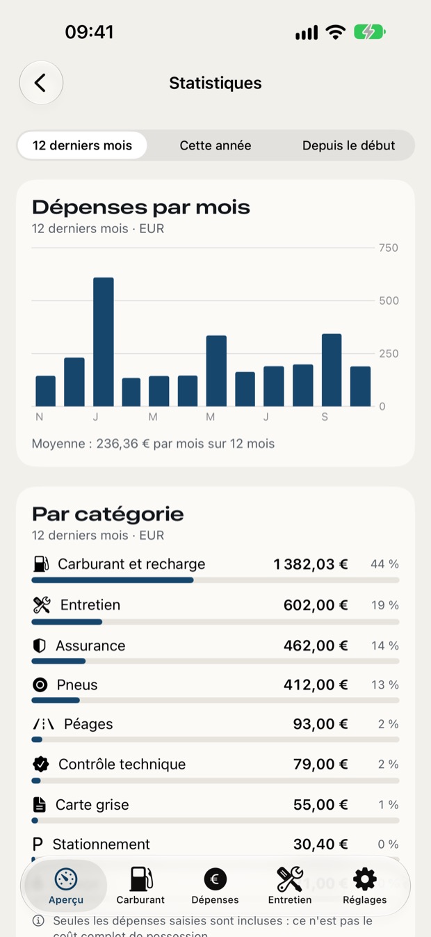 MileMemo screen 2